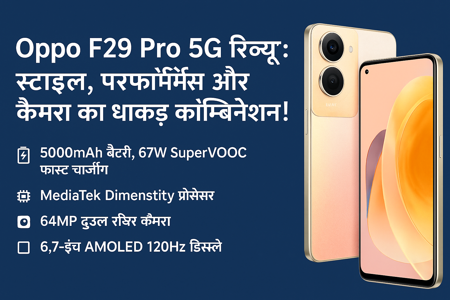 "Oppo F29 Pro 5G स्मार्टफोन रिव्यू"