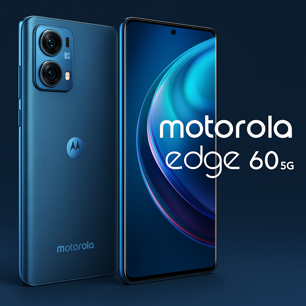Motorola Edge 60 5G smartphone with curved display and dual camera setup – 2025
