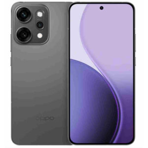 "Oppo Reno 14 5G smartphone front and back view in Pearl White color"

